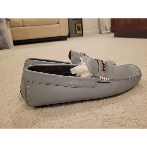 Robert Graham Hart II RGS5100II Men Leather Driving Loafers Shoes Size 11.5 blue main image 8